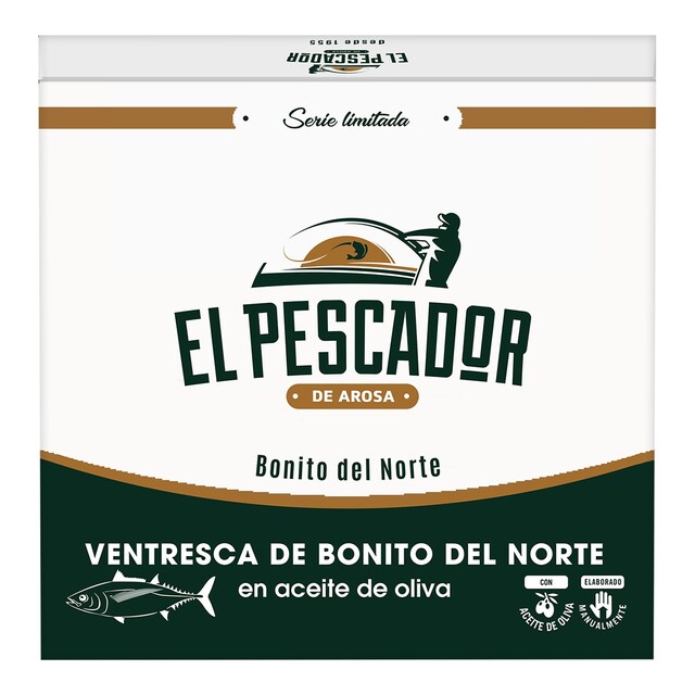 Ventresca de bonito del norte en aceite de oliva El Pescador de Arosa