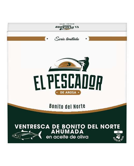 Imagen 0 de Ventresca de bonito del norte ahumada en aceite de oliva El Pescador de Arosa