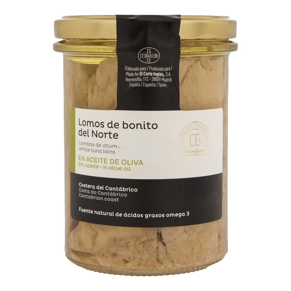 Imagen 0 de Lomos de Bonito del Norte en aceite de oliva Club del Gourmet