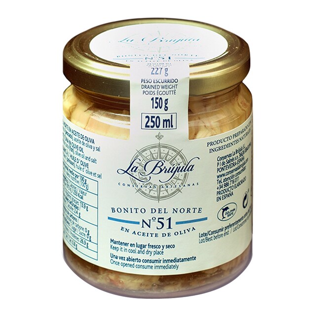 Bonito del Norte en aceite de oliva La Brújula