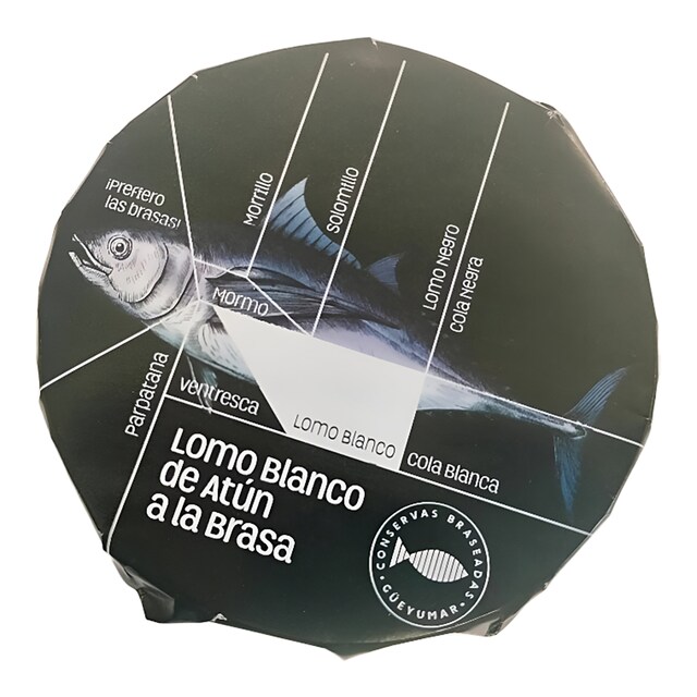Lomo blanco de atún rojo a la brasa en aceite de oliva virgen extra Güeyumar