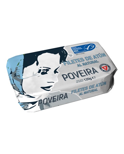 Imagen 0 de Filetes de atún MSC al natural Poveira
