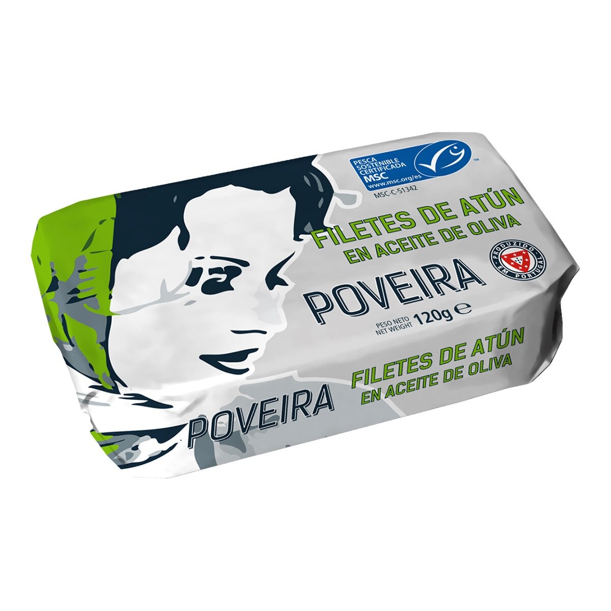Imagen 0 de Filetes de atún MSC en aceite de oliva Poveira