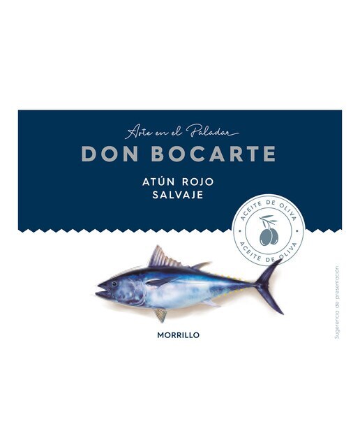 Morrillo de atún rojo salvaje en aceite de oliva Don Bocarte