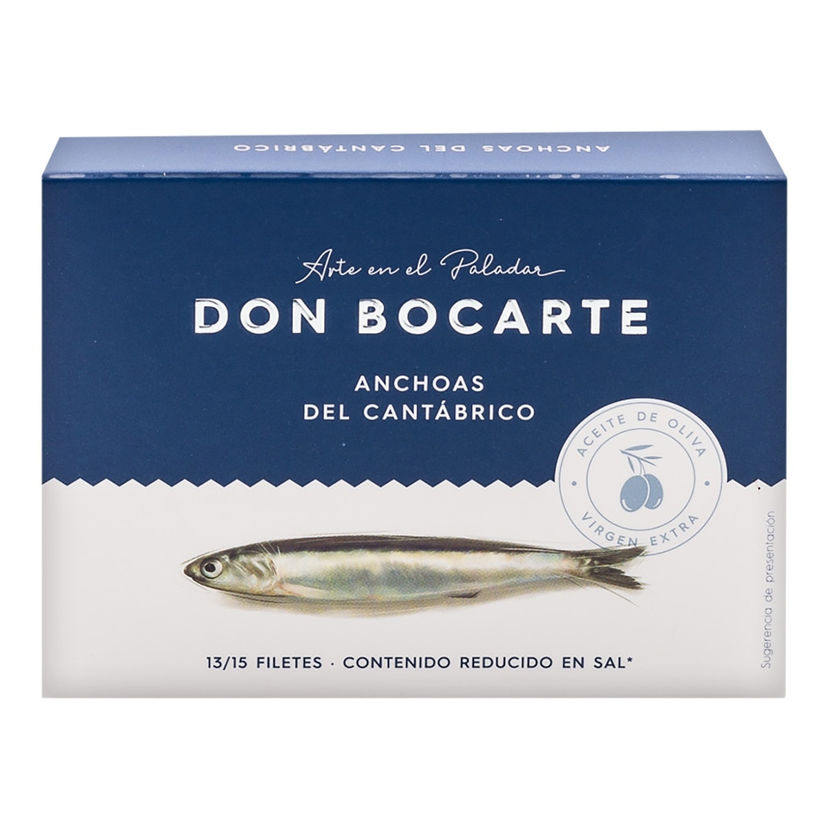 Imagen 0 de Anchoas del Cantábrico en aceite de oliva virgen extra 13-15 Don Bocarte