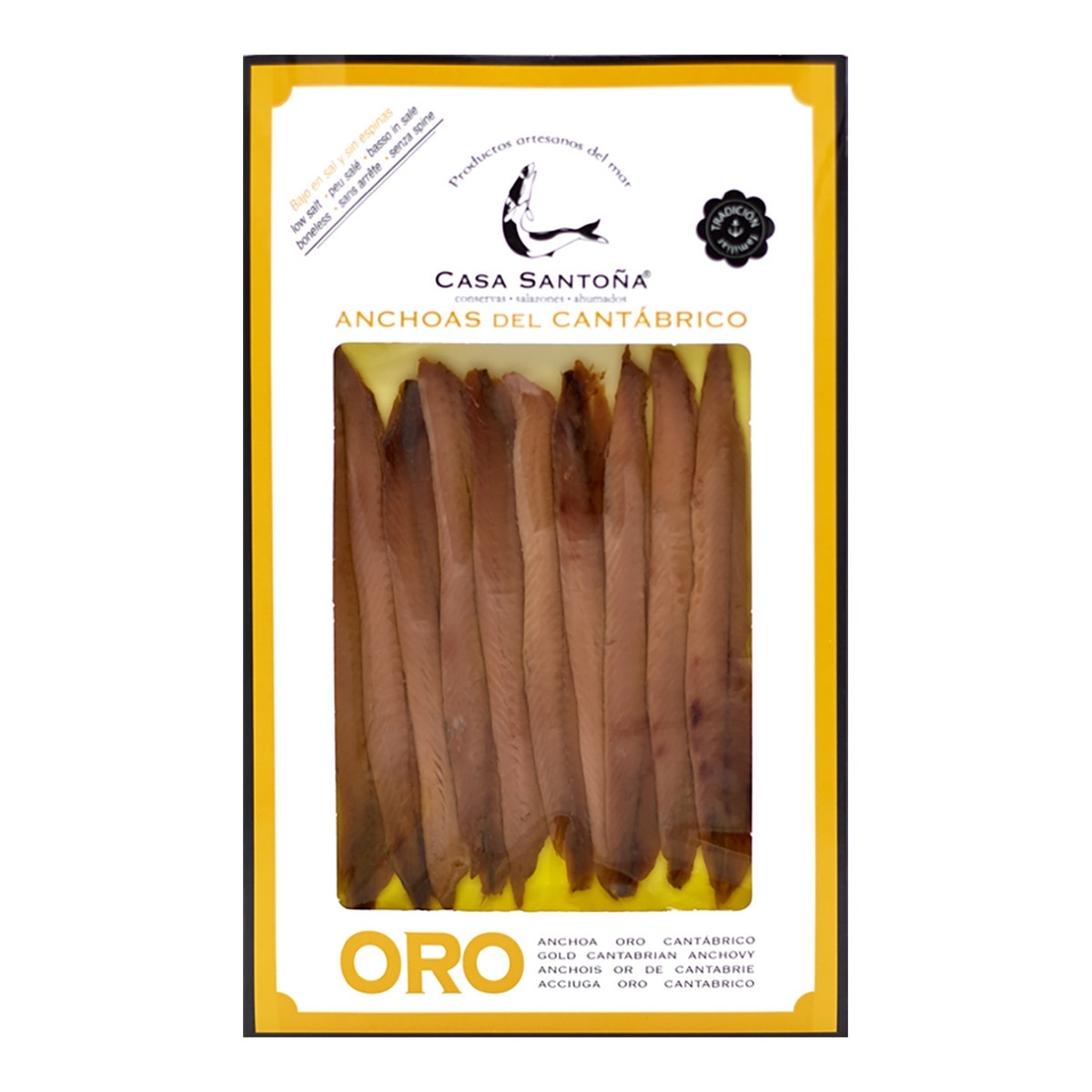 Anchoas del Cantábrico artesanales 10 lomos Casa Santoña 1