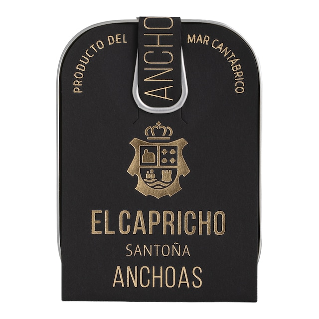 Anchoas de  Santoña en aceite de oliva virgen extra 16 piezas El Capricho