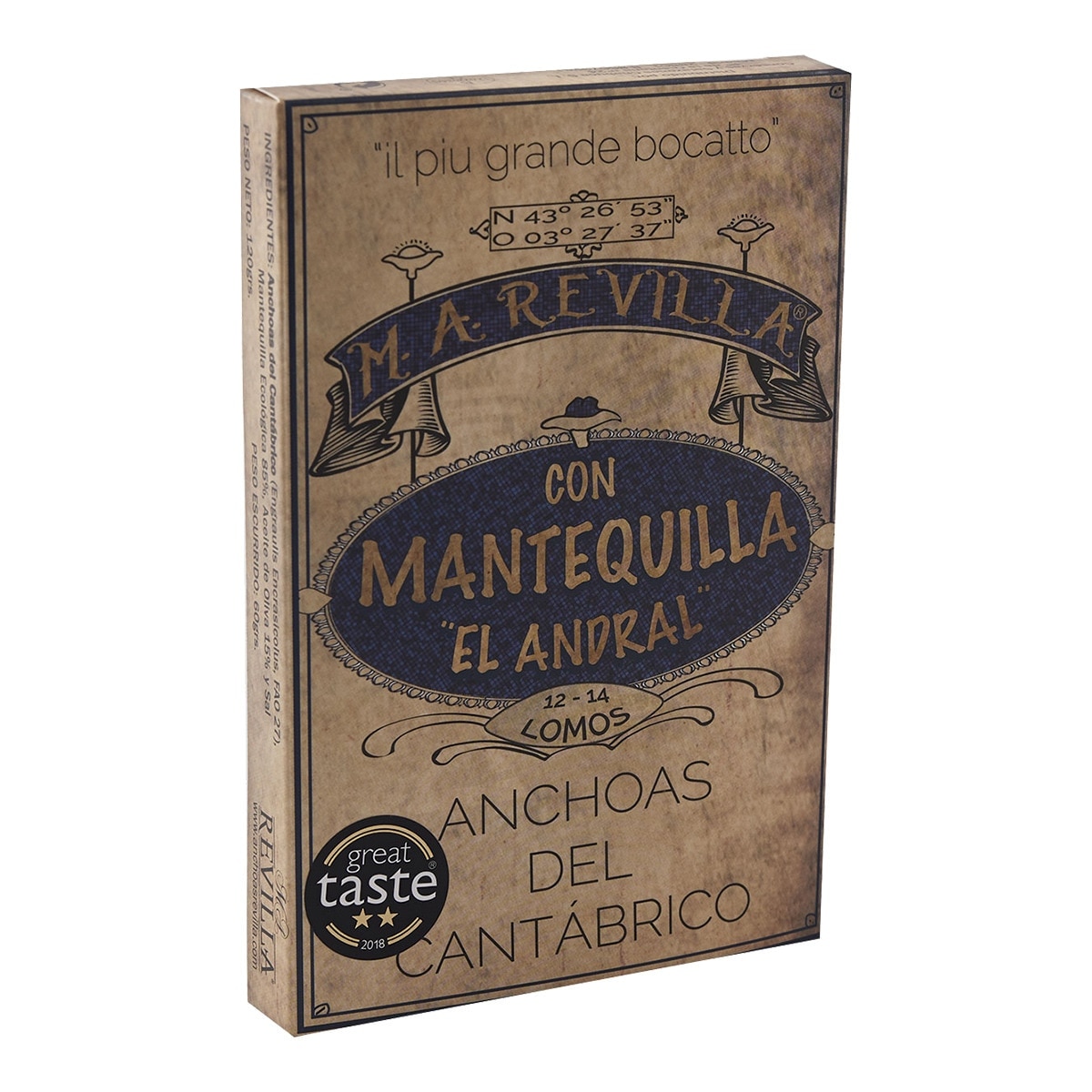 Imagen 0 de Anchoas del Cantábrico con mantequilla ''El Andral'' Revilla