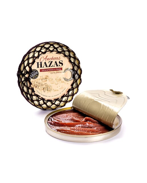 Anchoas despinadas del Cantábrico en aceite de oliva 13-15 filetes Hazas 2