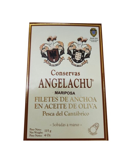 Anchoas mariposa en aceite de oliva Conservas Angelachu