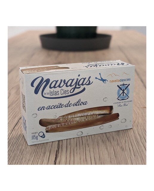 Navajas de las islas Cíes en aceite de oliva Navalladascíes 3