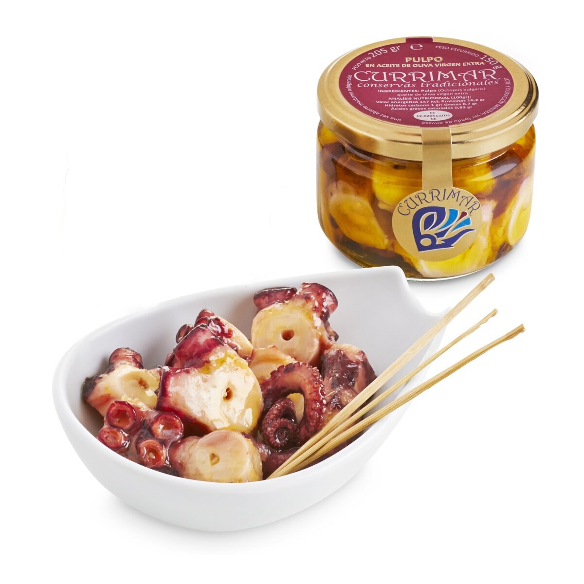 Pulpo en aceite de oliva Currimar 2