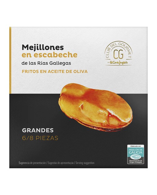 Imagen 0 de Mejillones de las rías gallegas en escabeche 6-8 piezas Club del Gourmet