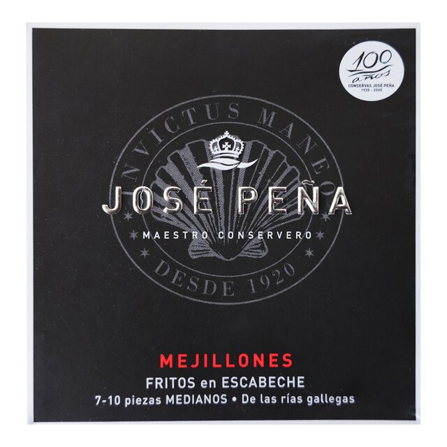Mejillones fritos en escabeche 7-10 piezas medianos José Peña