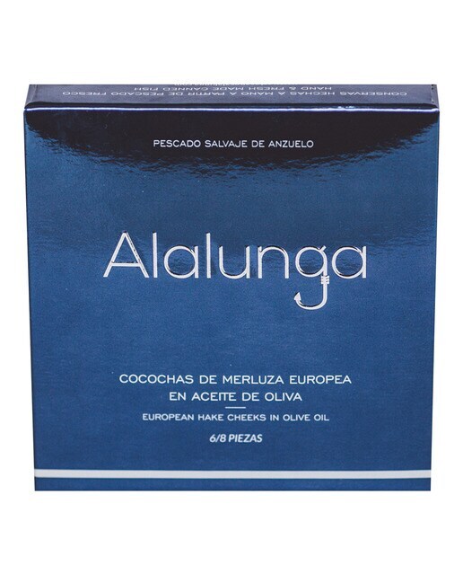 Cocochas de merluza en aceite de oliva 6/8 piezas Alalunga