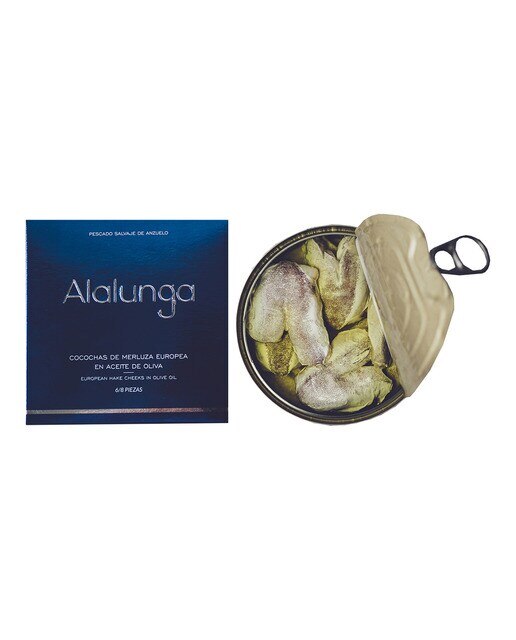 Cocochas de merluza en aceite de oliva 6/8 piezas Alalunga 2