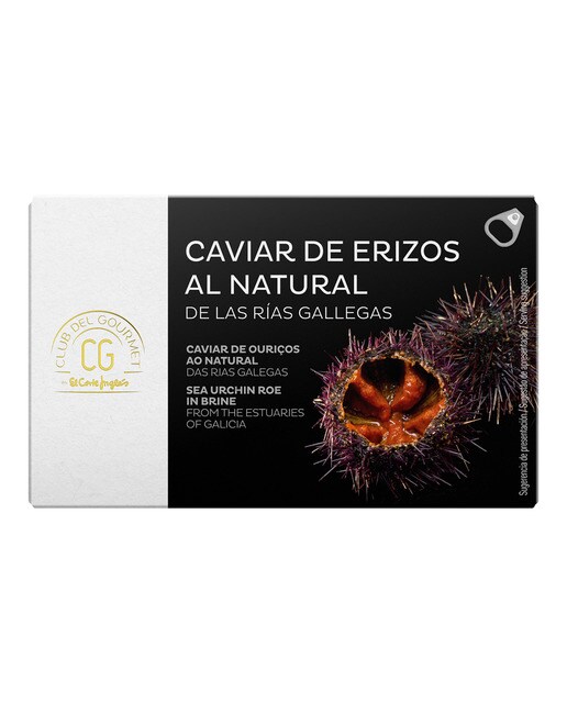 Caviar de erizos de las rías gallegas al natural Club del Gourmet 1