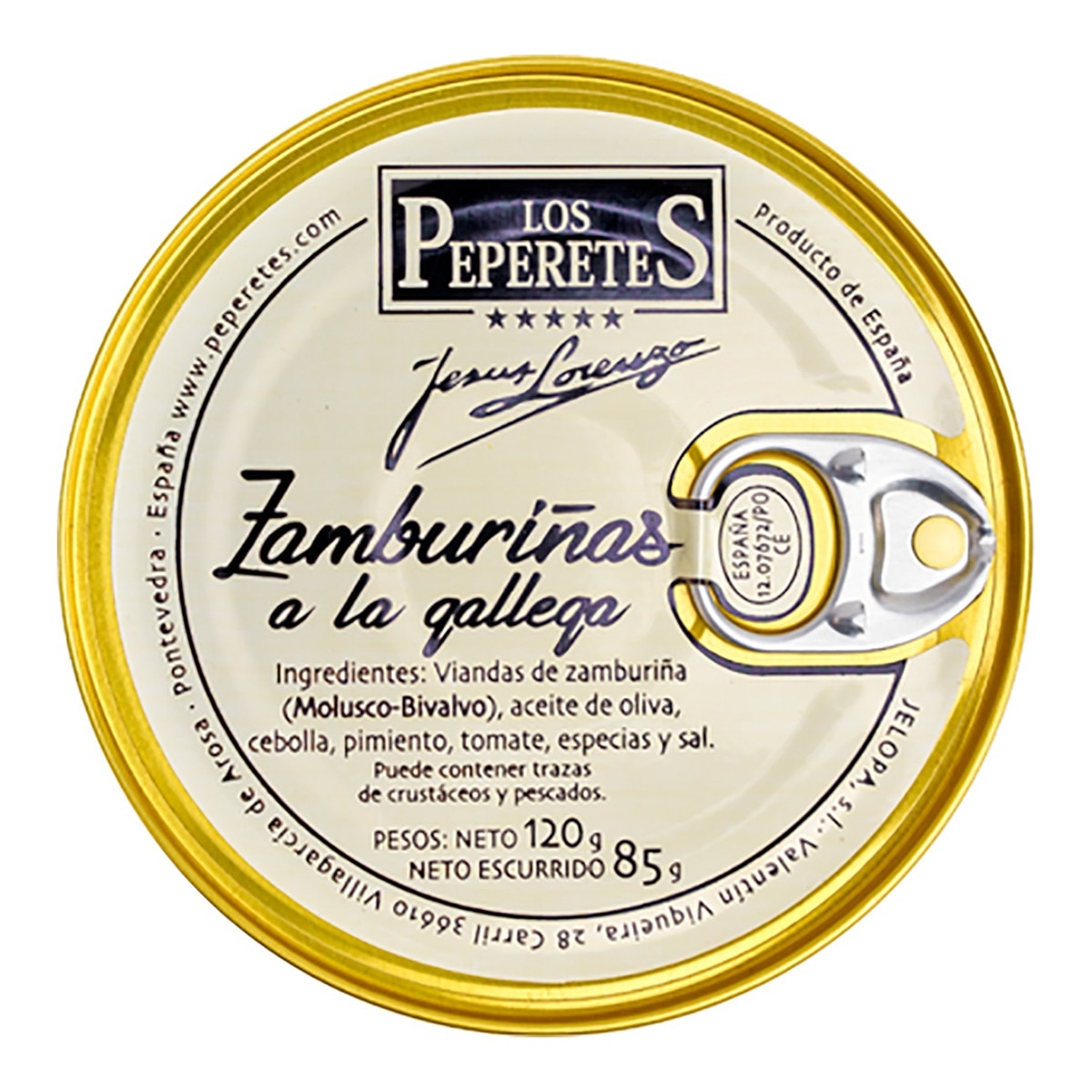 Los Peperetes - Zamburiñas en conserva de las rias gallegas en salsa gallega Los Peperetes.