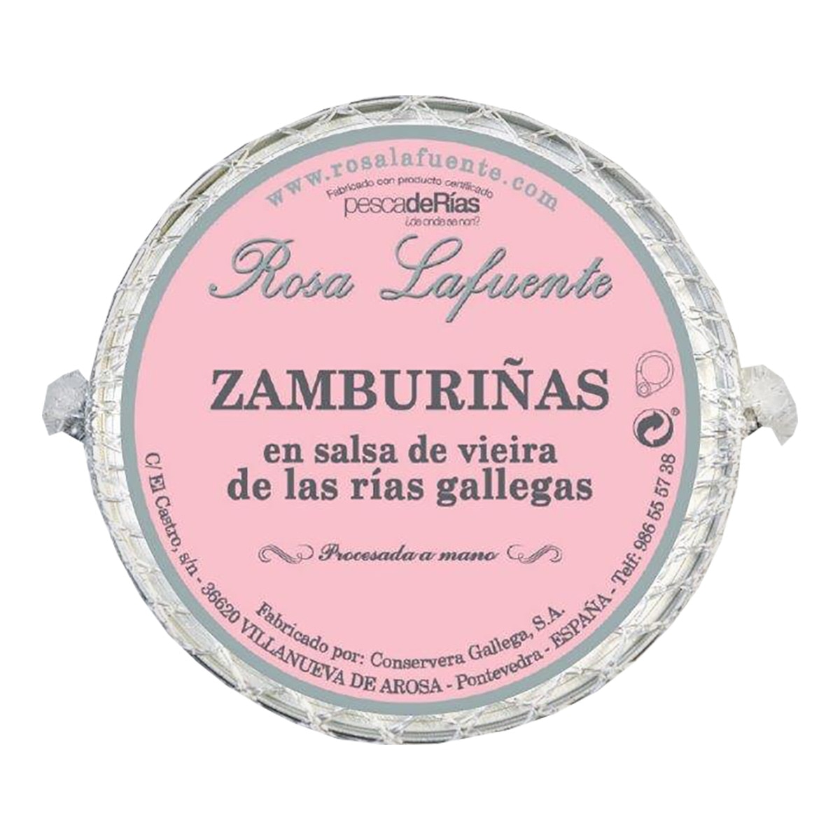 Imagen 0 de Zamburiñas en salsa de vieira de las rías gallegas "Pesca de Rías" Rosa Lafuente