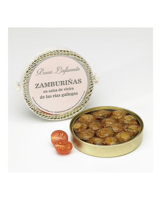 Zamburiñas en salsa de vieira de las rías gallegas "Pesca de Rías" Rosa Lafuente 2