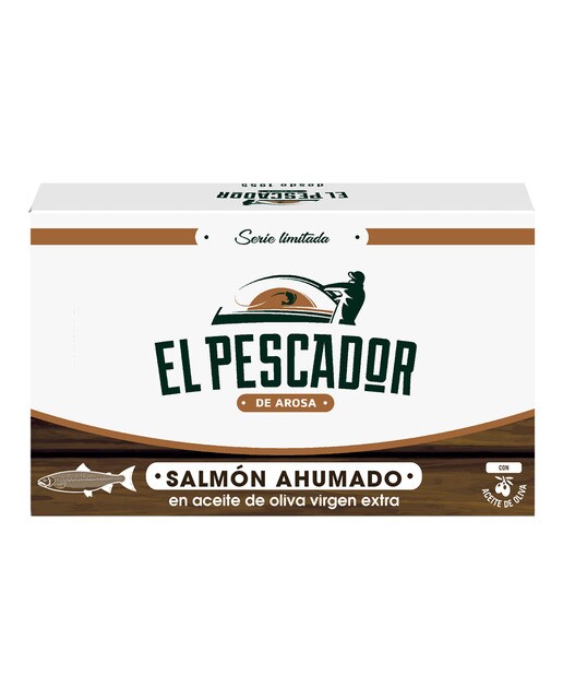 Imagen 0 de Salmón ahumado en aceite de oliva virgen extra El Pescador de Arosa