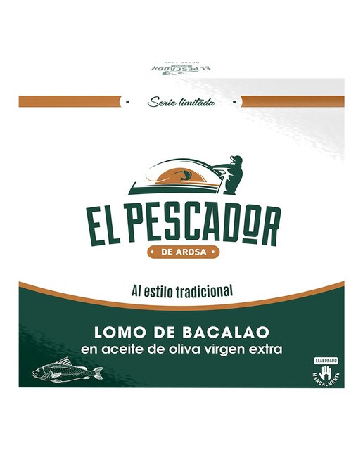 Imagen 0 de Lomo de bacalao en aceite de oliva virgen extra al estilo tradicional El Pescador de Arosa