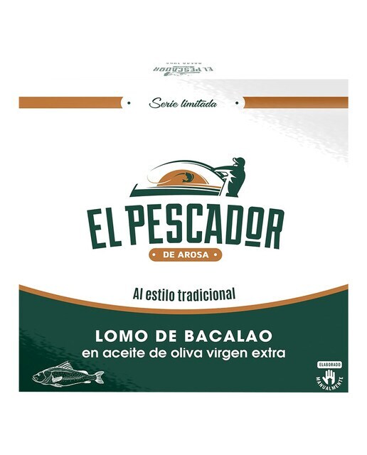 Lomo de bacalao en aceite de oliva virgen extra al estilo tradicional El Pescador de Arosa