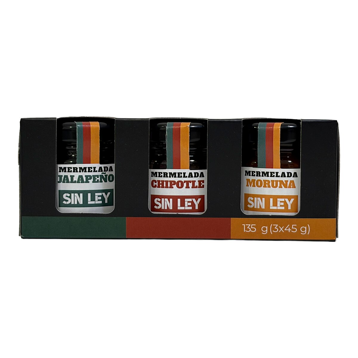 Imagen 0 de Pack de mermeladas de Jalapeño, Chipotle y moruna Sin Ley