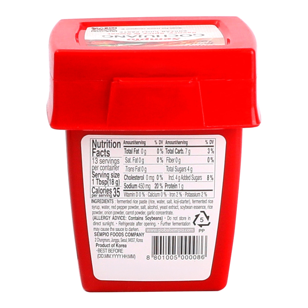 Imagen 2 de Salsa de Gochujang sin gluten Sempio