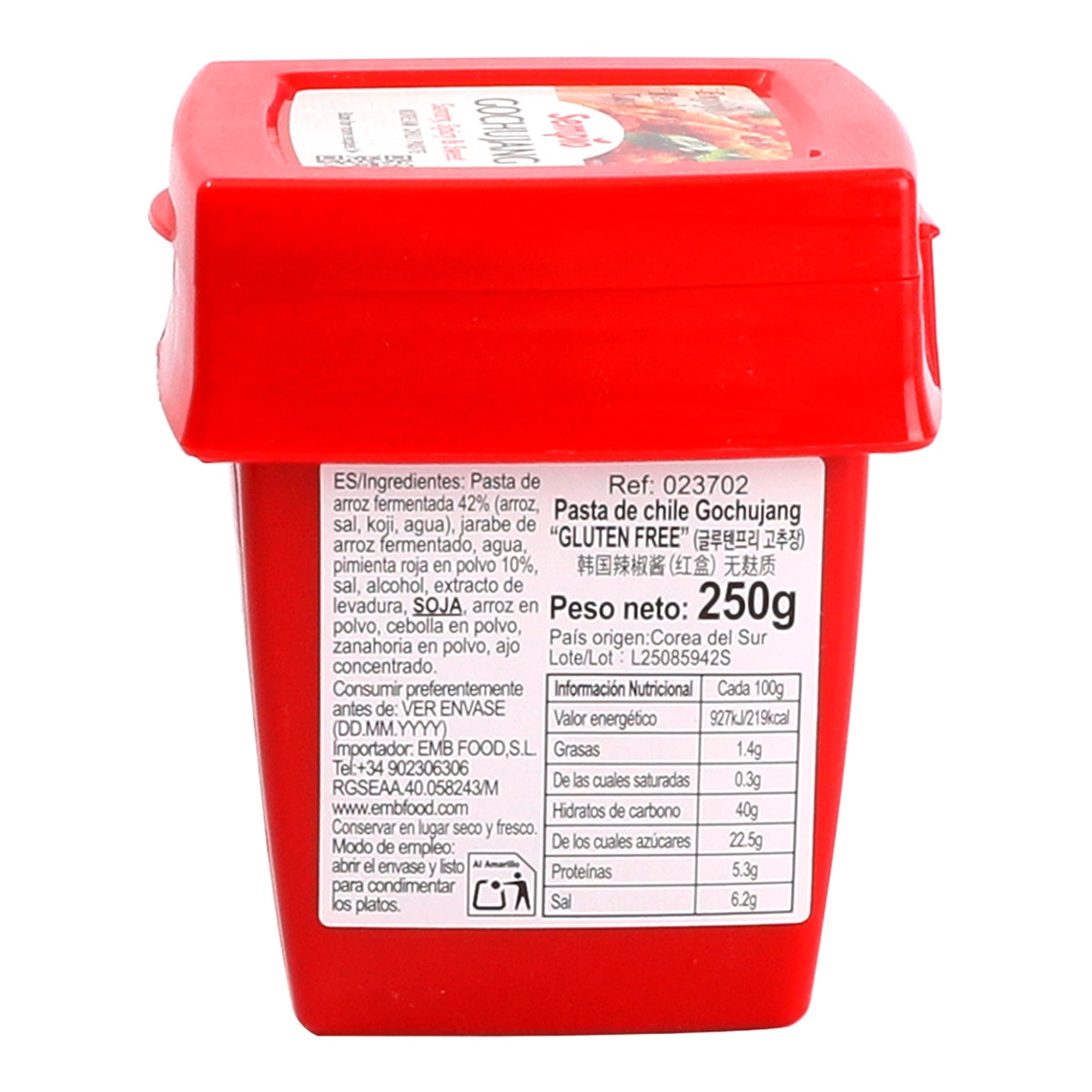 Imagen 3 de Salsa de Gochujang sin gluten Sempio
