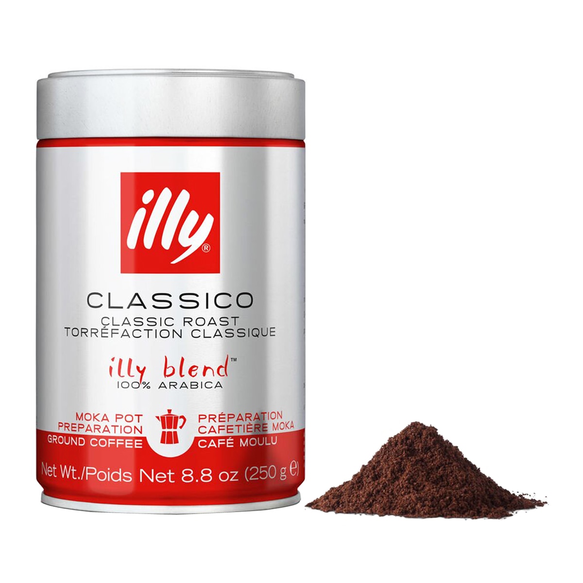 Café molido moka tueste clásico Illy blend 100% Arábica 3