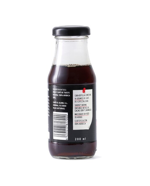 Café Cold Brew Coffee sin azúcar El Globo 2