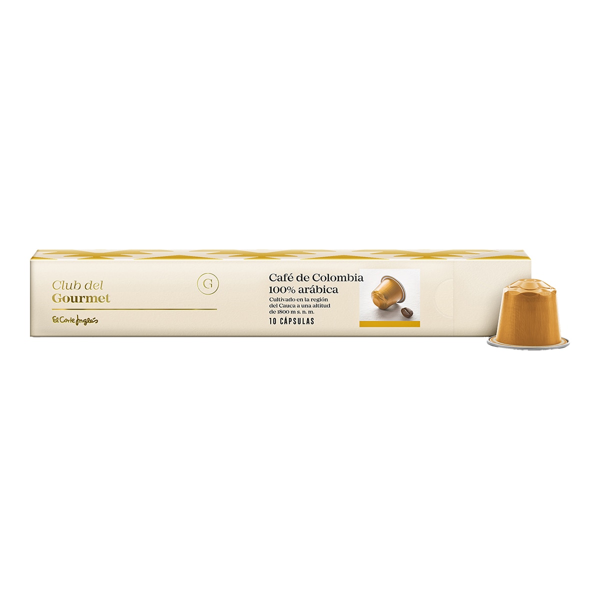 Café de Colombia 100% Arábica 10 cápsulas Club del Gourmet 1