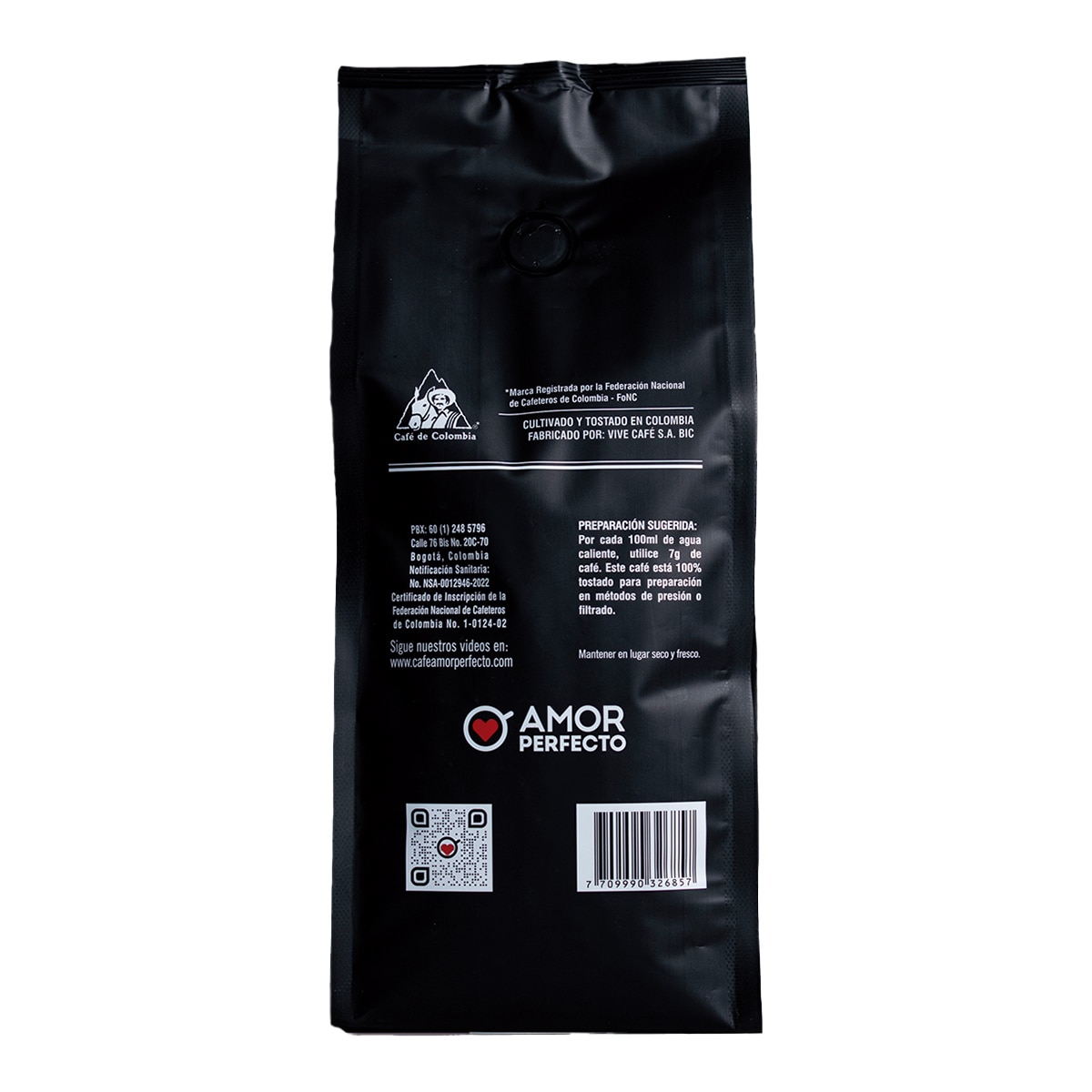 Café en grano de especialidad Insignia Colombia tostado en origen Amor perfecto 2