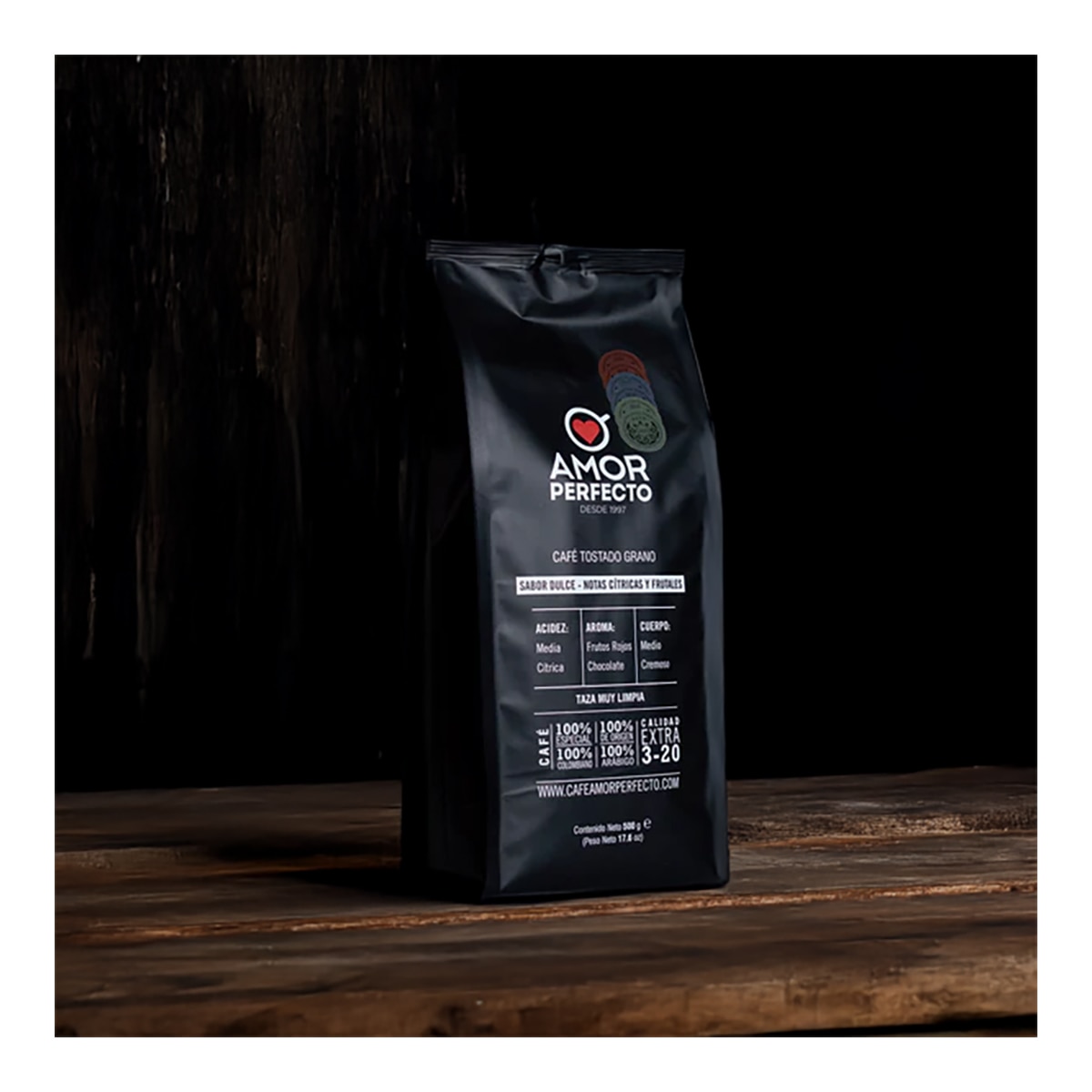 Café en grano de especialidad Insignia Colombia tostado en origen Amor perfecto 4