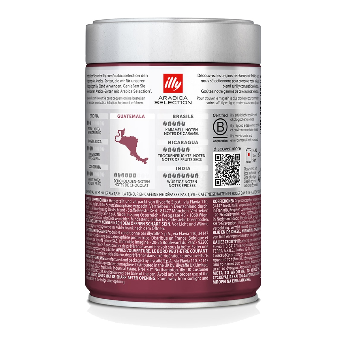 Imagen 2 de Café en grano selección Guatemala Illy blend 100% Arábica