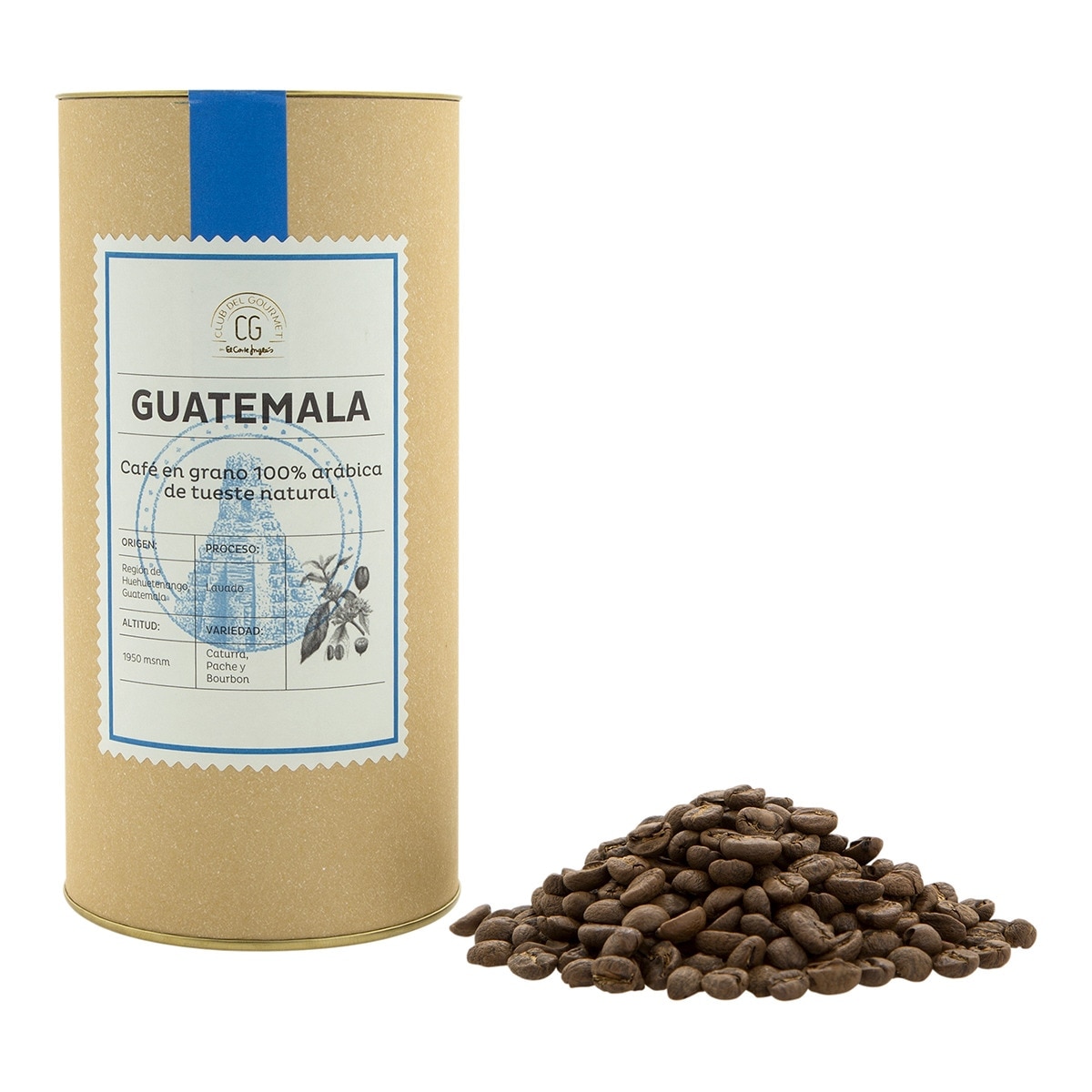 Café en grano tueste natural 100% Arábica origen Guatemala Club del Gourmet 3
