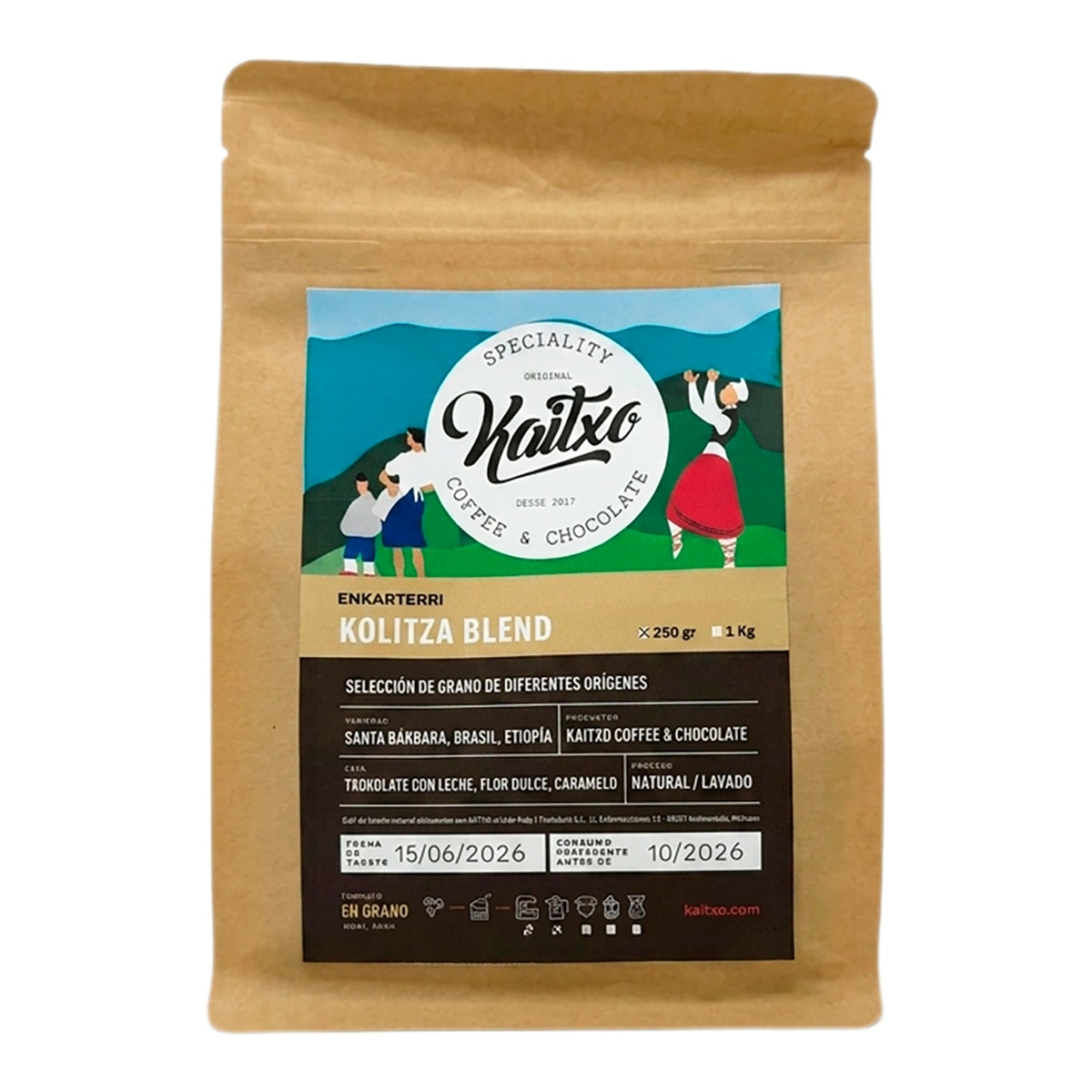 Imagen 1 de Café en grano Kolitza Blend Enkarterri Kaitxo