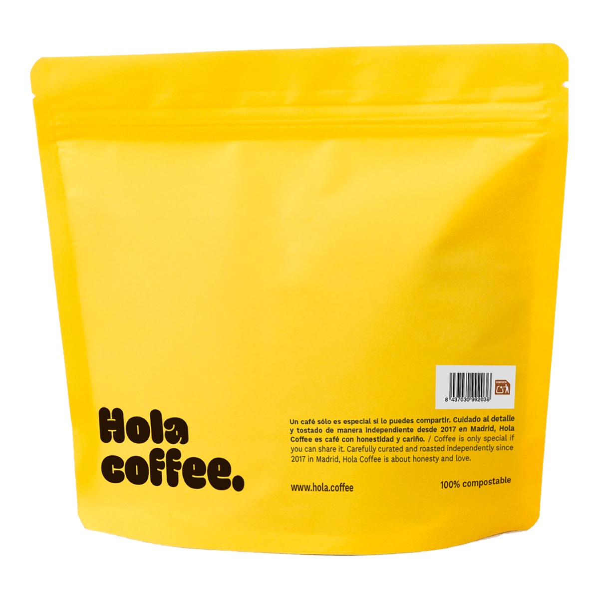 Imagen 2 de Café en grano de especialidad tueste medio Brasil El Triunfo Hola Coffee