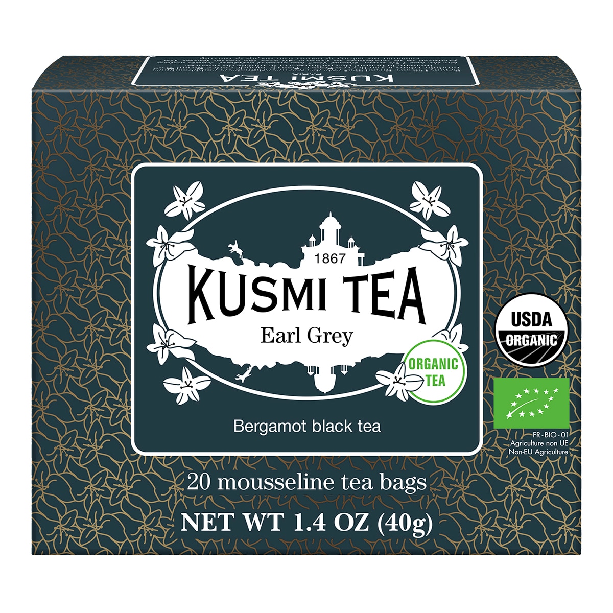 Imagen 0 de Té negro Earl Grey Kusmi Tea 20 bolsitas