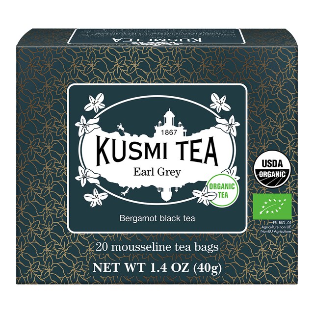 Té negro Earl Grey Kusmi Tea 20 bolsitas