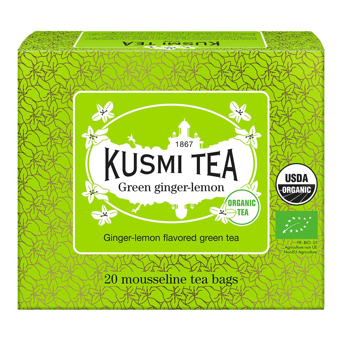 Imagen 0 de Té verde Ginger - Lemon Green  Kusmi Tea 20 bolsitas