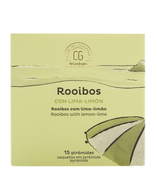 Infusión Rooibos con lima y limón Club del Gourmet 15 bolsitas 1