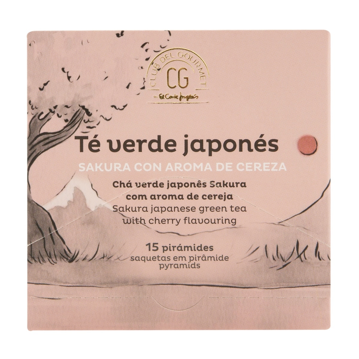 Imagen 0 de Té verde japonés sakura cereza Club del Gourmet 15 bolsitas