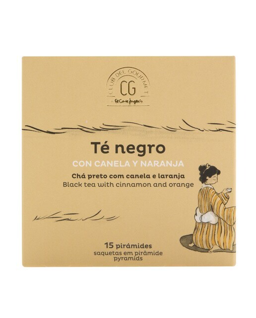 Té negro con canela y naranja Club del Gourmet 15 bolsitas