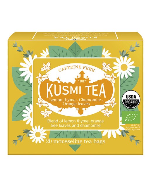 Imagen 0 de Infusión de manzanilla, tomillo y limón Kusmi Tea 20 bolsitas