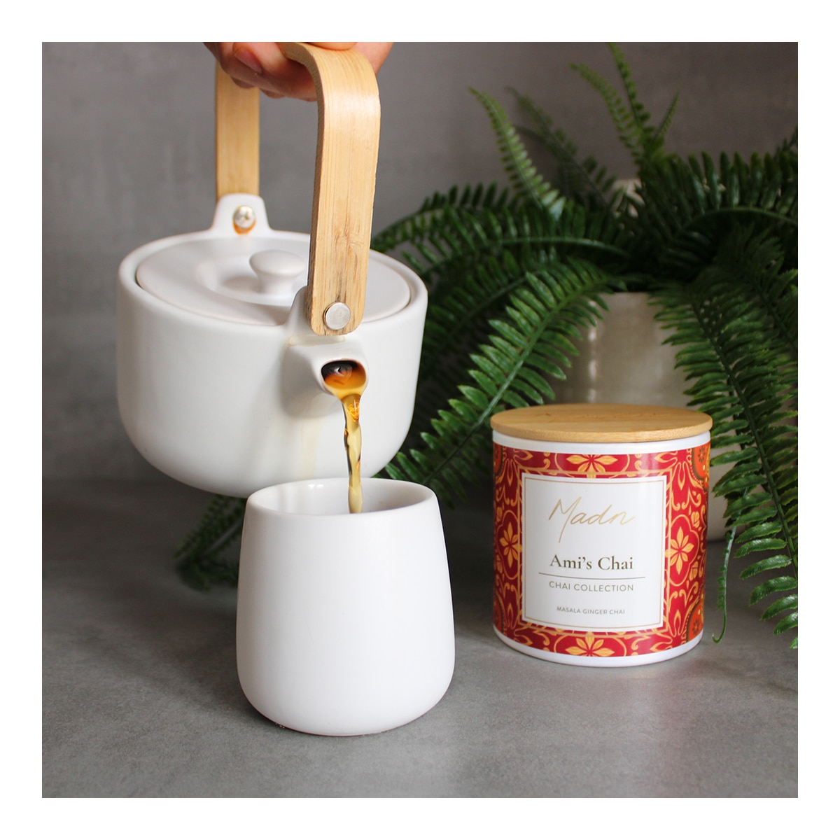 Té Ami's Chai mezcla masala y jengibre Madn Tea 5