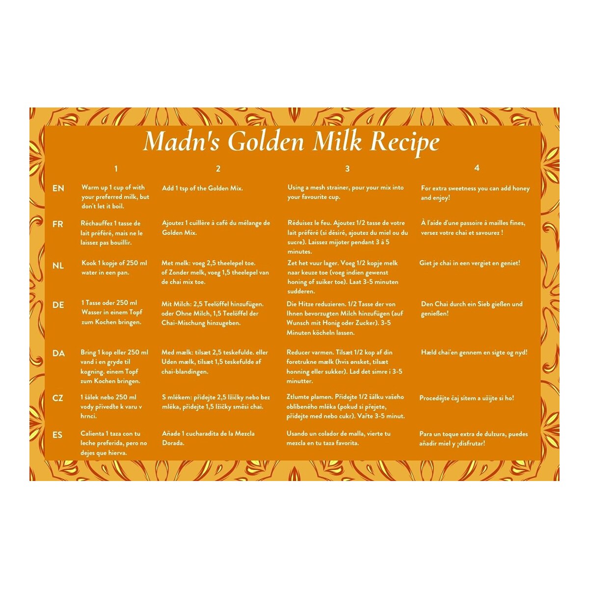 Té Colección Chai Golden Mix Madn Tea 3