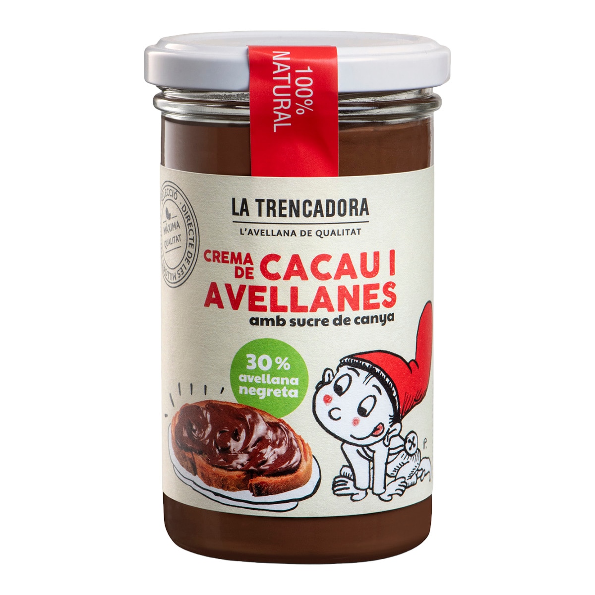 Imagen 1 de Crema de avellana y cacao La Trencadora