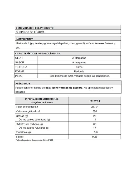 Galletas suspiros de Luarca La Luarquesa 2